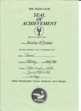 Games Certificate